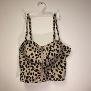 guess leopard print bralette